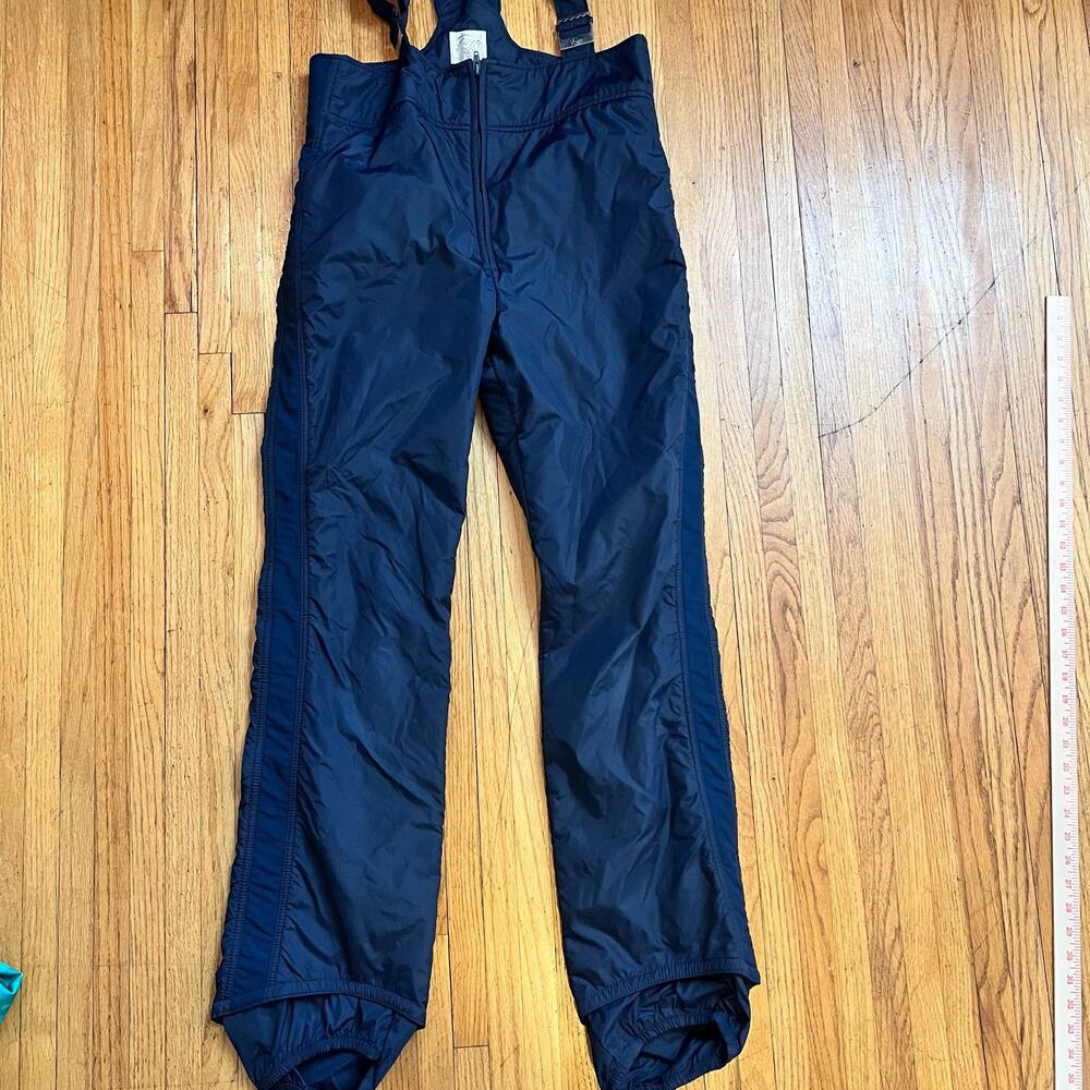 Vintage Roffe Snow Pants Womens Large XL Skiwear Bib Jumpsuit Snow Suit Outdoors